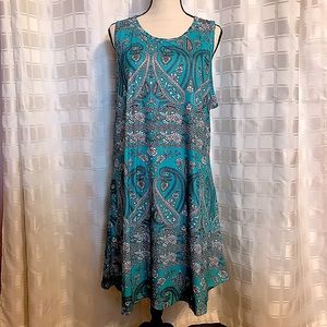 Simple flavor sleeveless a-line summer dress